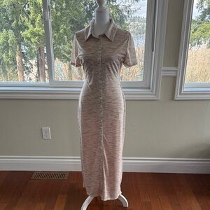 Lovers + Friends Beige Midi Dress
